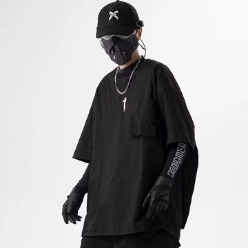 Techwear T-Shirt With Cape - ATLAS 1
