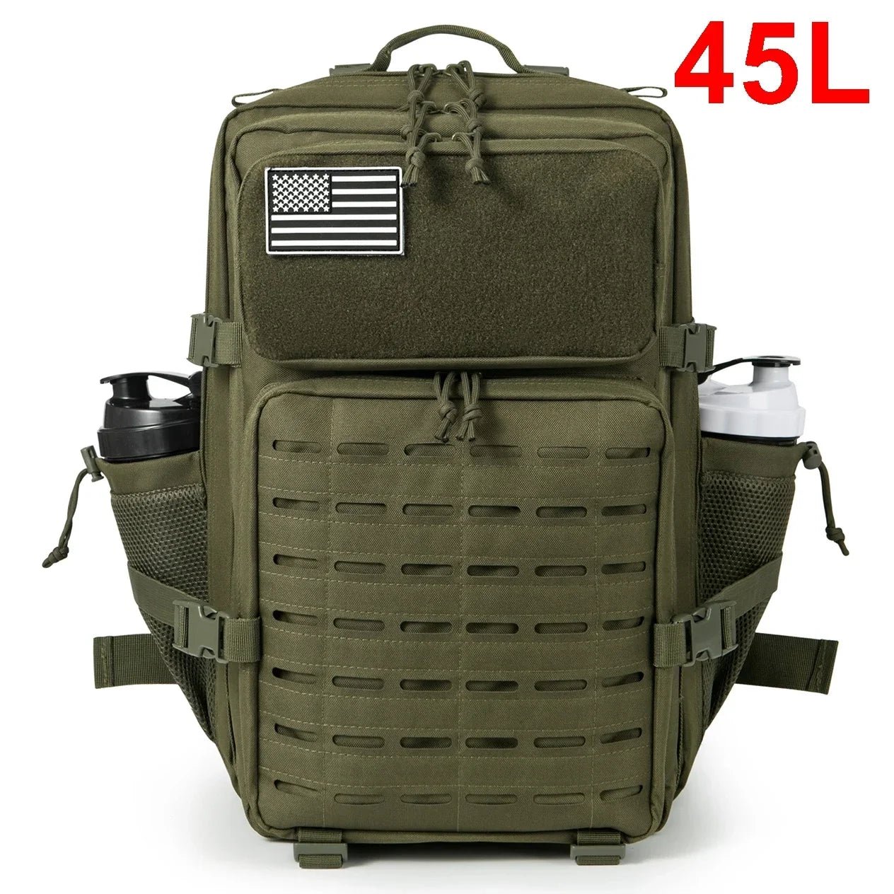 Techwear Tactical Backpack With Bottle Holder - ATLAS 1 - Techwear Store