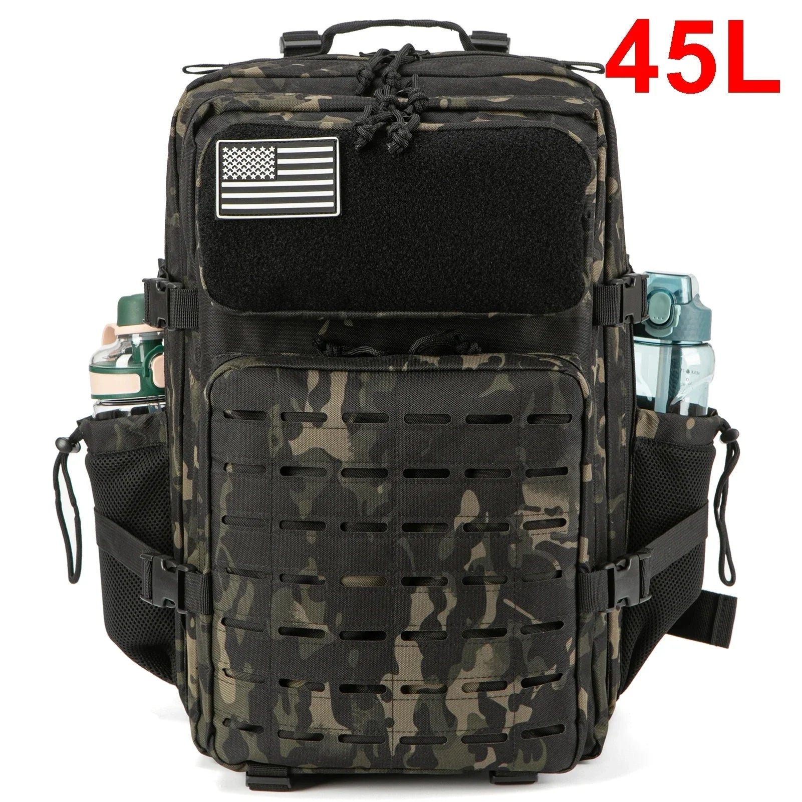 Techwear Tactical Backpack With Bottle Holder - ATLAS 1 - Techwear Store