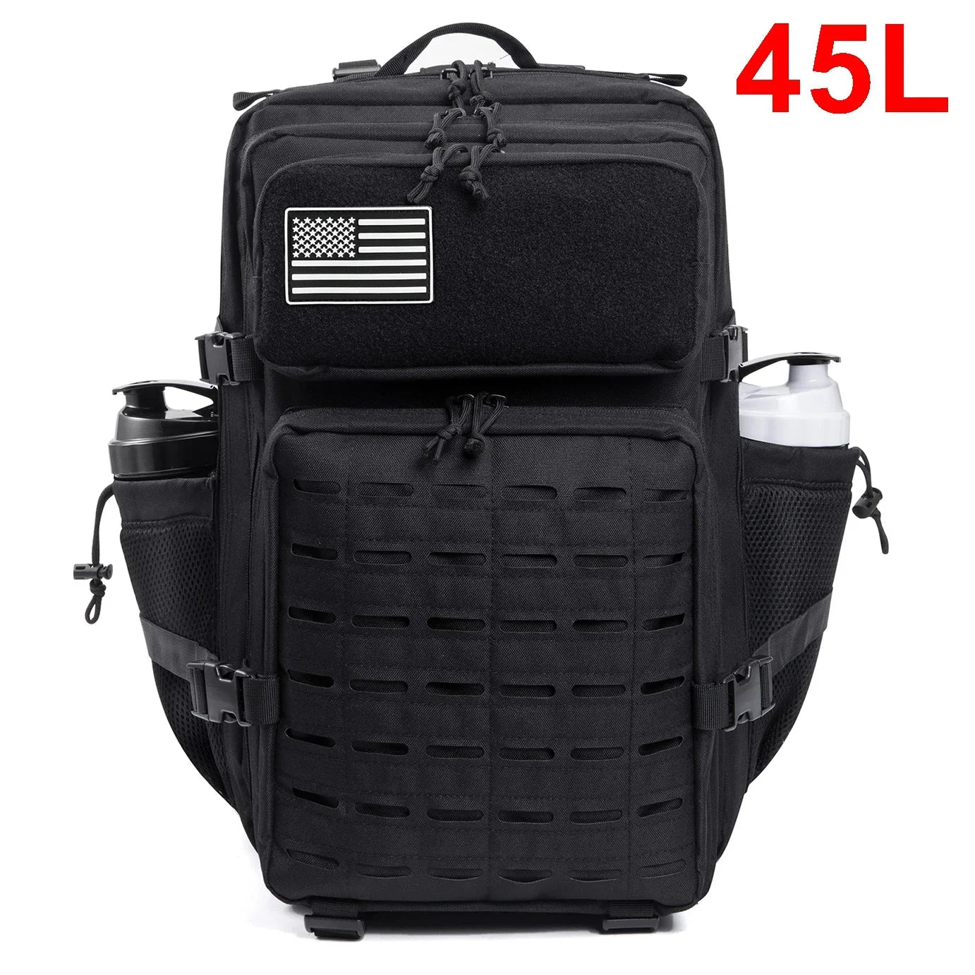 Techwear Tactical Backpack With Bottle Holder - ATLAS 1 - Techwear Store