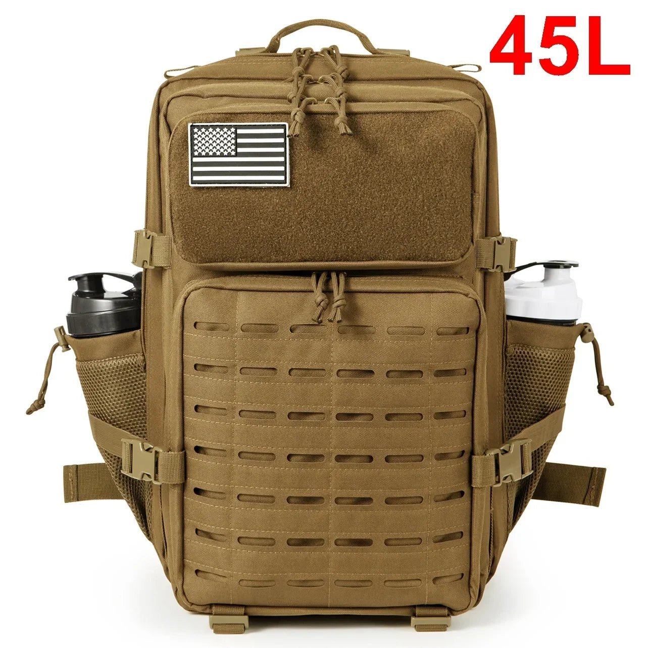 Techwear Tactical Backpack With Bottle Holder - ATLAS 1 - Techwear Store