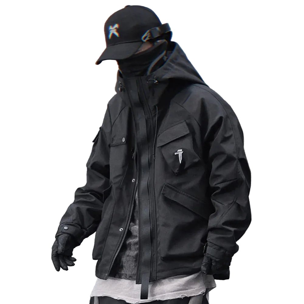 Techwear Tactical Hooded Windbreaker Street Jacket - ATLAS 1