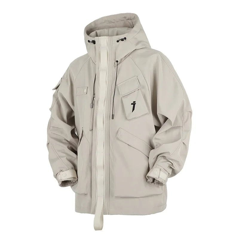 Techwear Tactical Hooded Windbreaker Street Jacket - ATLAS 1