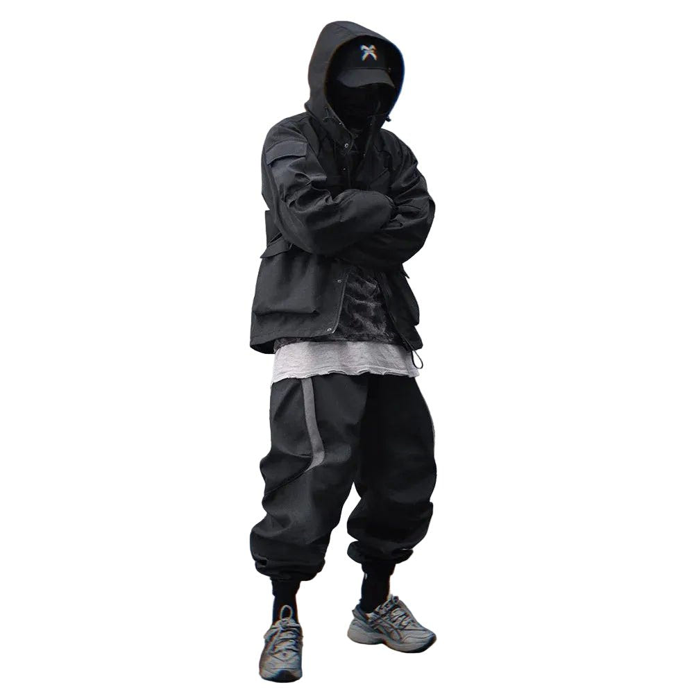 Techwear Tactical Hooded Windbreaker Street Jacket - ATLAS 1