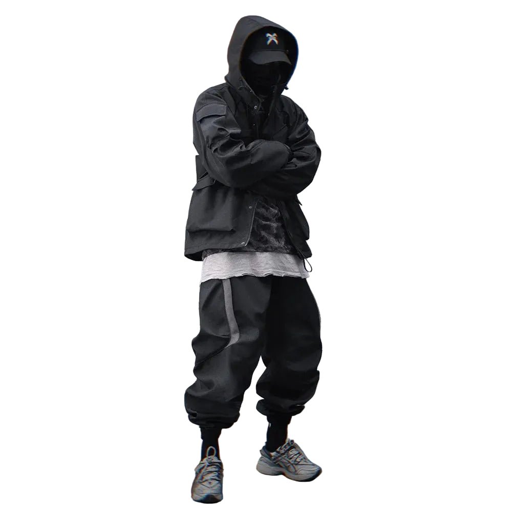 Techwear Tactical Hooded Windbreaker Street Jacket - ATLAS 1