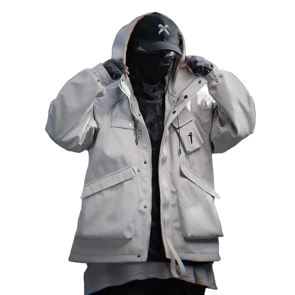 Techwear Tactical Hooded Windbreaker Street Jacket - ATLAS 1