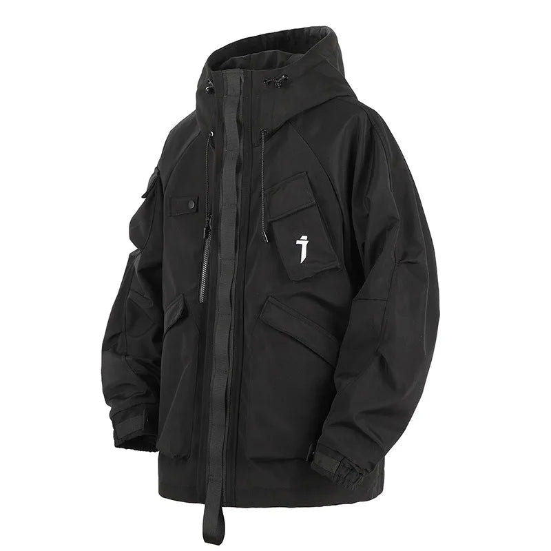 Techwear Tactical Hooded Windbreaker Street Jacket - ATLAS 1