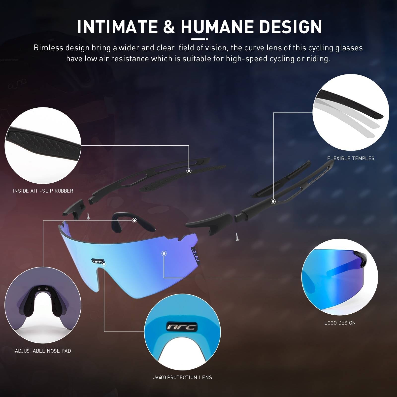 Techwear UV400 Sports Sunglasses - ATLAS 1