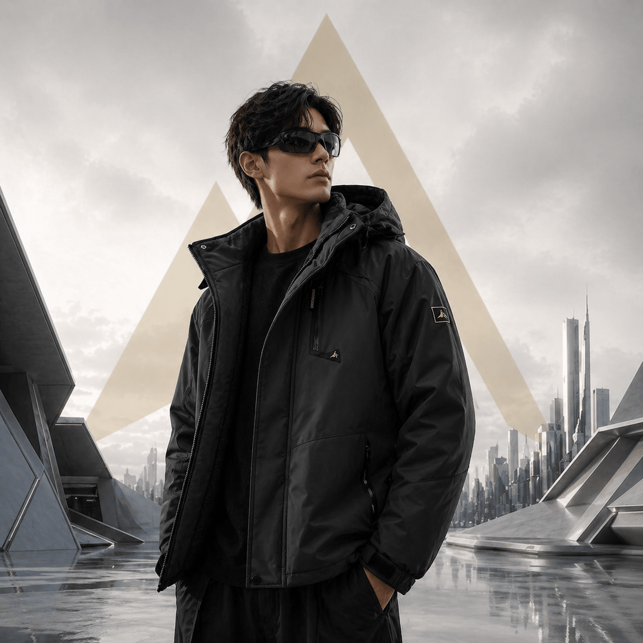 Techwear Winter Waterproof Fleece Parka Jacket - ATLAS 1 - Techwear Store