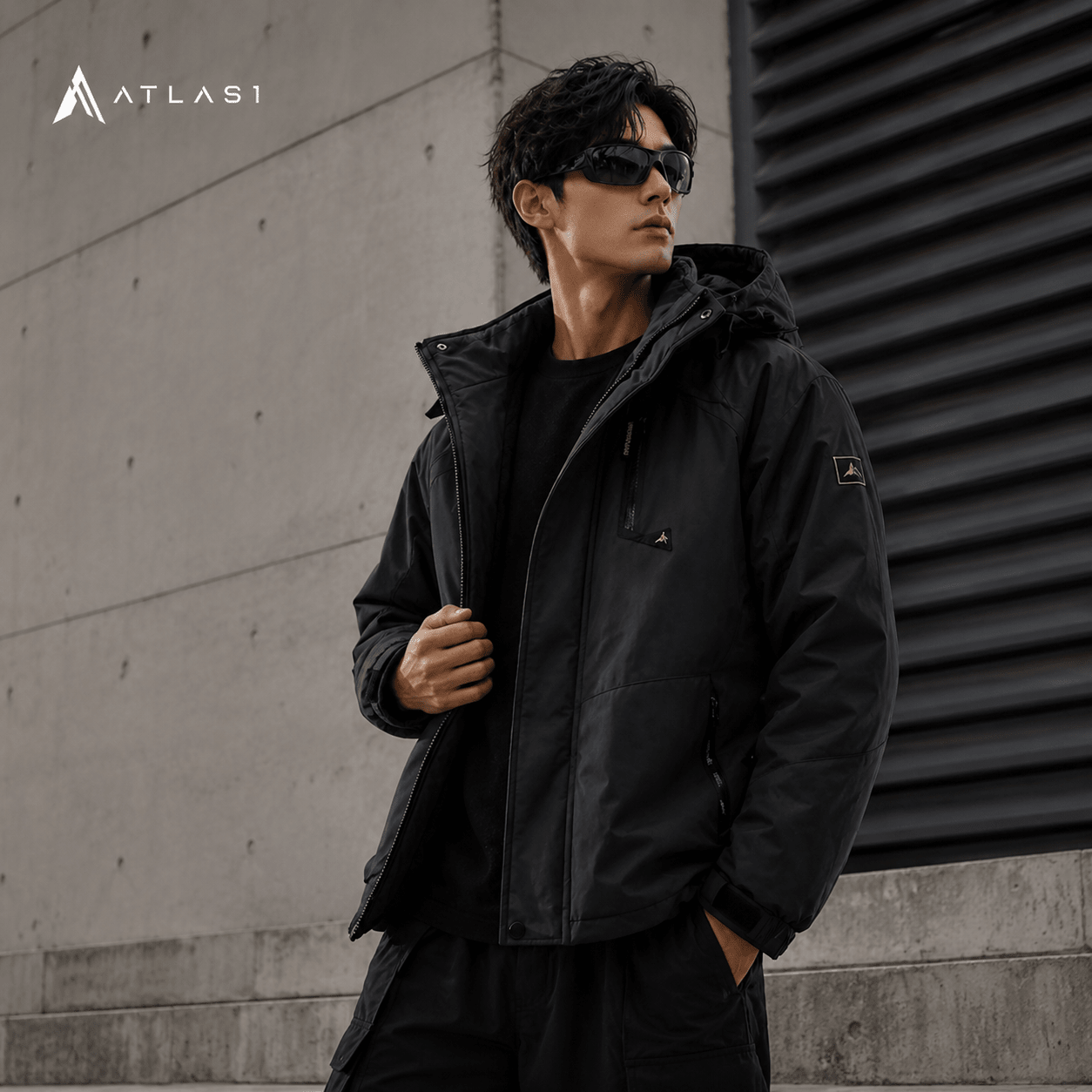 Techwear Winter Waterproof Fleece Parka Jacket - ATLAS 1