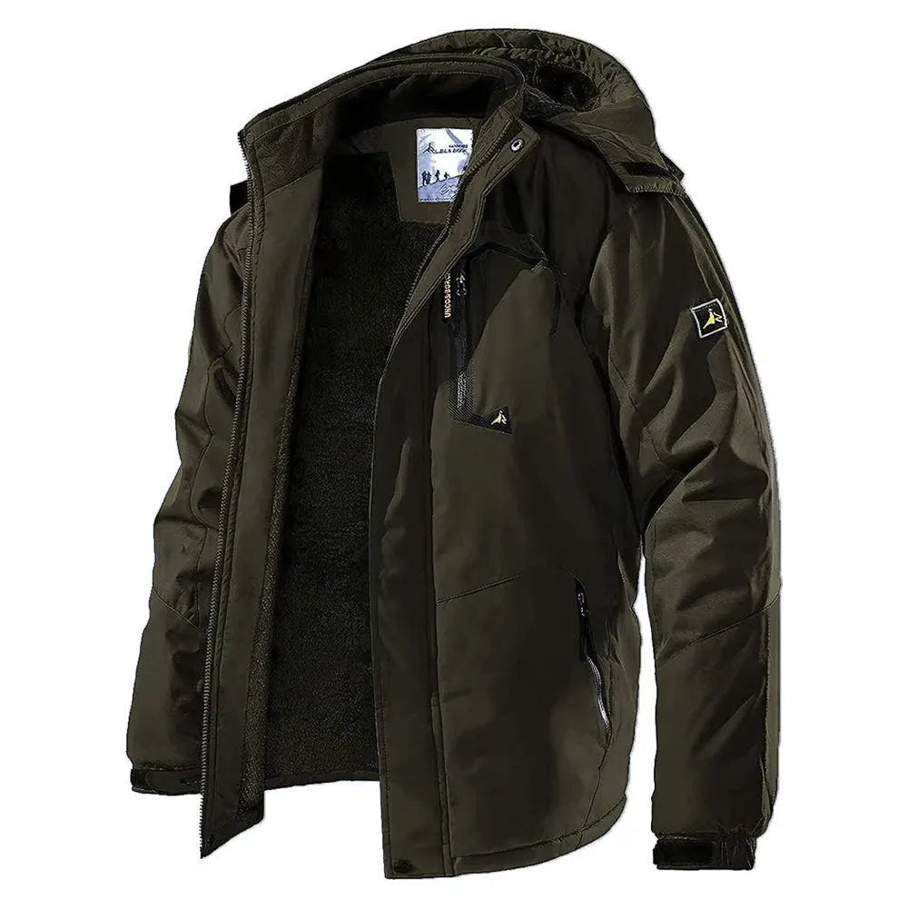 Techwear Winter Waterproof Fleece Parka Jacket - ATLAS 1 - Techwear Store