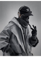 Teckwear Casual Hooded Long Street Trench - ATLAS 1