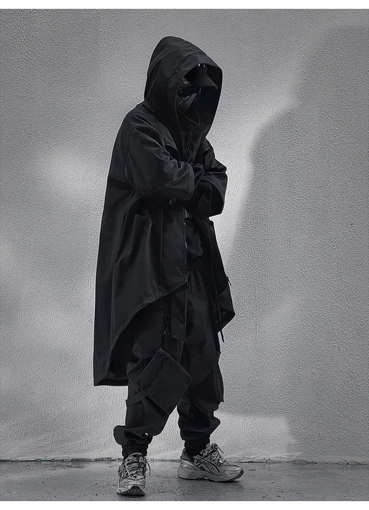 Teckwear Casual Hooded Long Street Trench - ATLAS 1