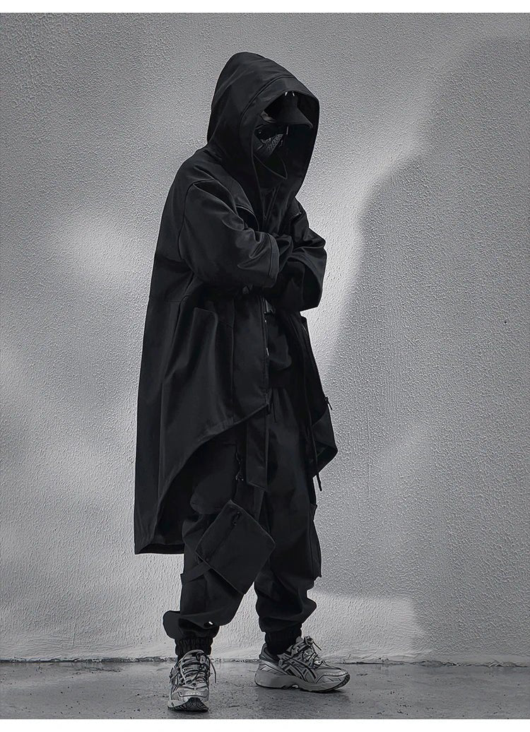 Teckwear Casual Hooded Long Street Trench - ATLAS 1