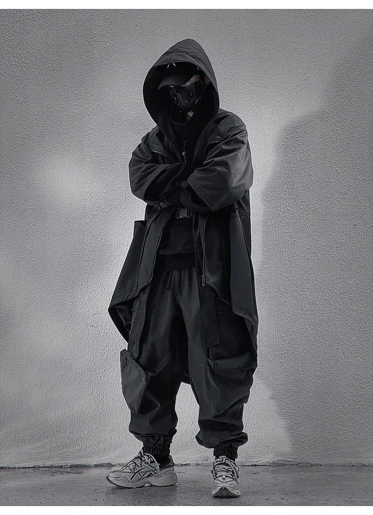 Teckwear Casual Hooded Long Street Trench - ATLAS 1