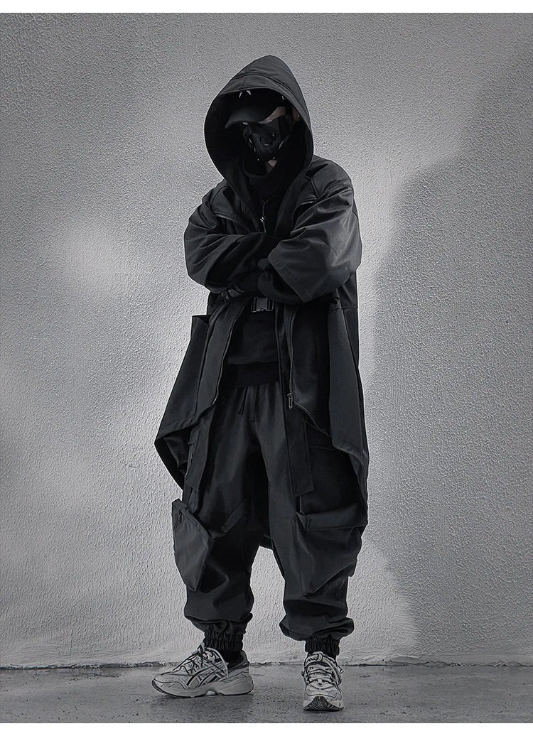 Teckwear Casual Hooded Long Street Trench - ATLAS 1