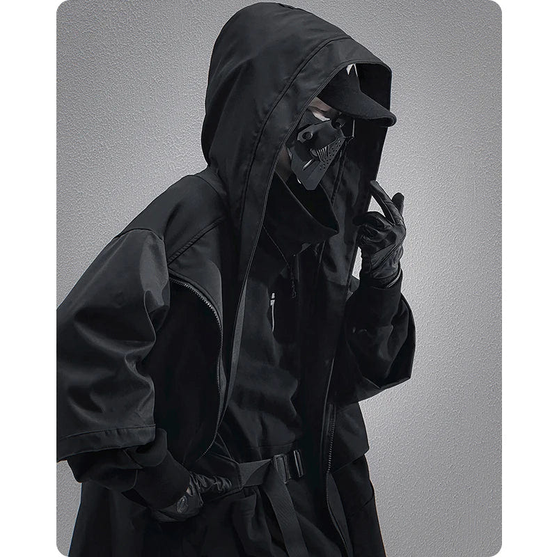 Teckwear Casual Hooded Long Street Trench - ATLAS 1