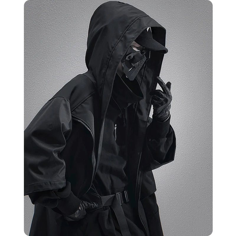 Teckwear Casual Hooded Long Street Trench - ATLAS 1