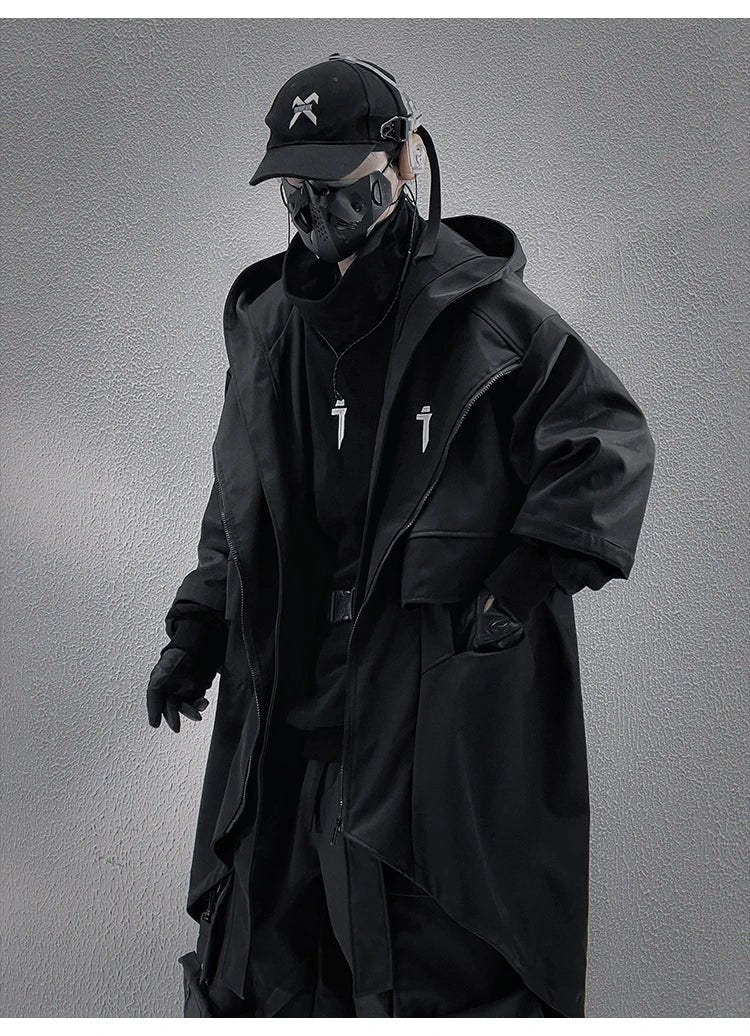 Teckwear Casual Hooded Long Street Trench - ATLAS 1