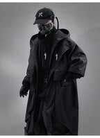 Teckwear Casual Hooded Long Street Trench - ATLAS 1