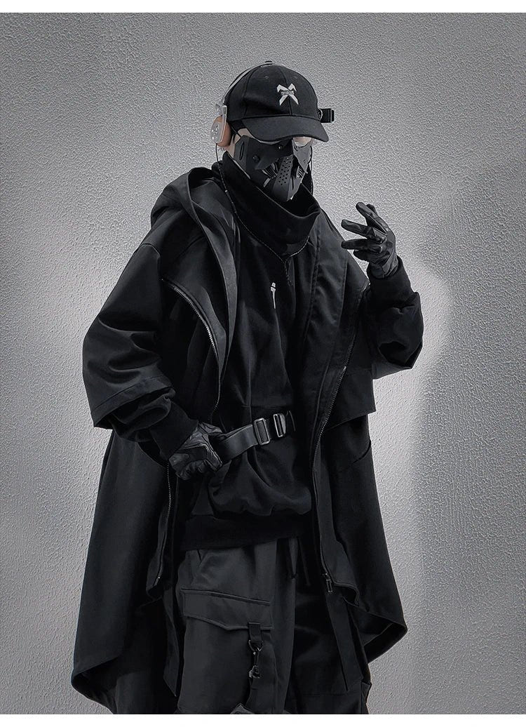 Teckwear Casual Hooded Long Street Trench - ATLAS 1