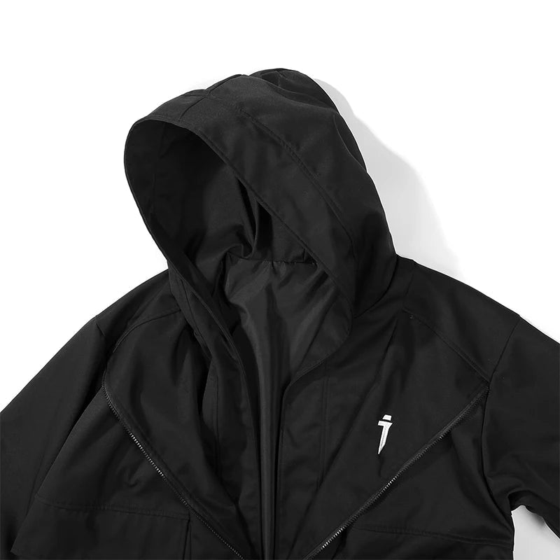 Teckwear Casual Hooded Long Street Trench - ATLAS 1