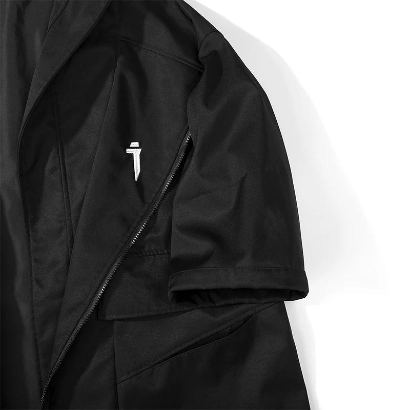Teckwear Casual Hooded Long Street Trench - ATLAS 1