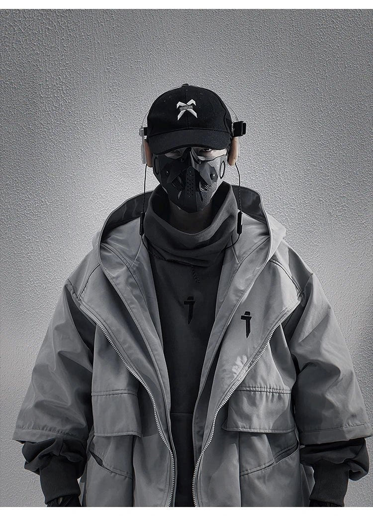 Teckwear Casual Hooded Long Street Trench - ATLAS 1