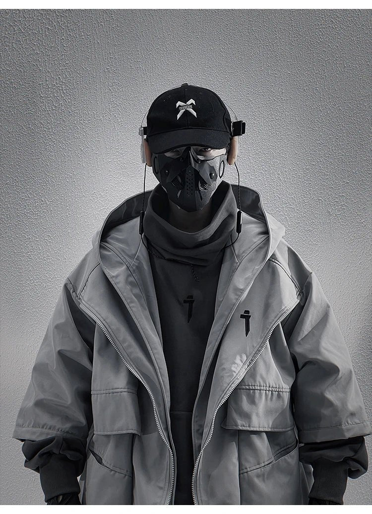 Teckwear Casual Hooded Long Street Trench - ATLAS 1