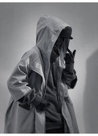Teckwear Casual Hooded Long Street Trench - ATLAS 1
