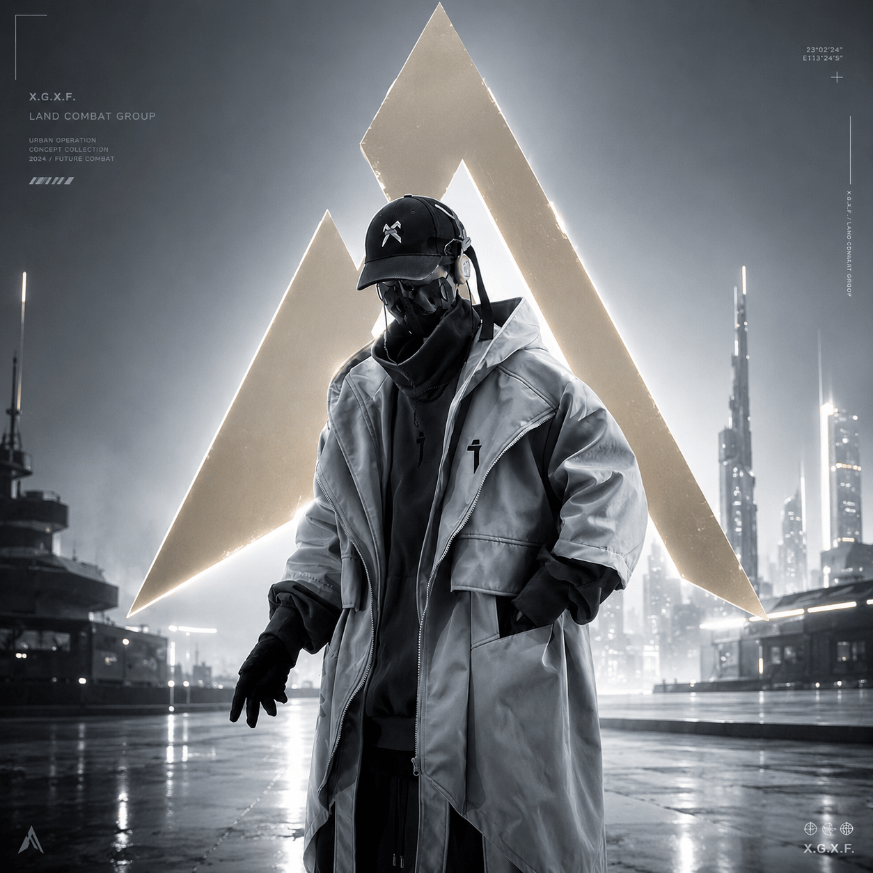 Teckwear Casual Hooded Long Street Trench - ATLAS 1