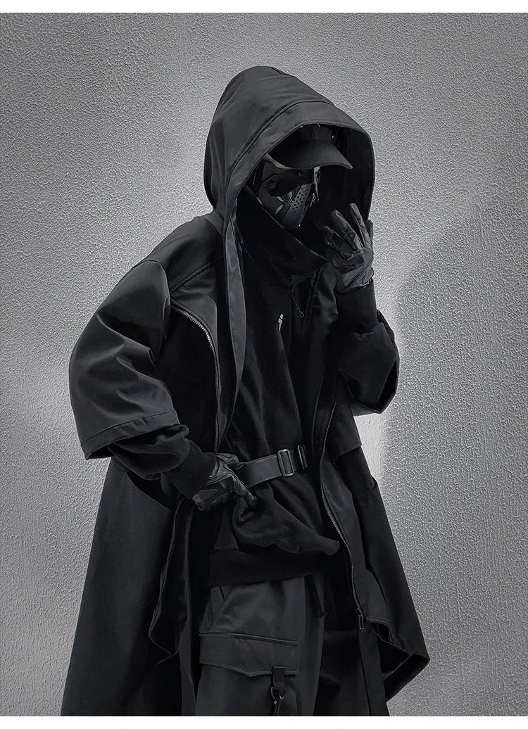 Teckwear Casual Hooded Long Street Trench - ATLAS 1