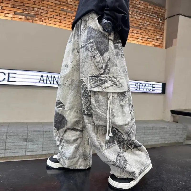 Teen Boys Comfortable Straight Cargo Pants - ATLAS 1