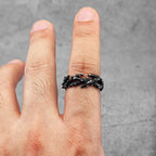 Thorn Crown Retro Stainless Steel Ring - ATLAS 1