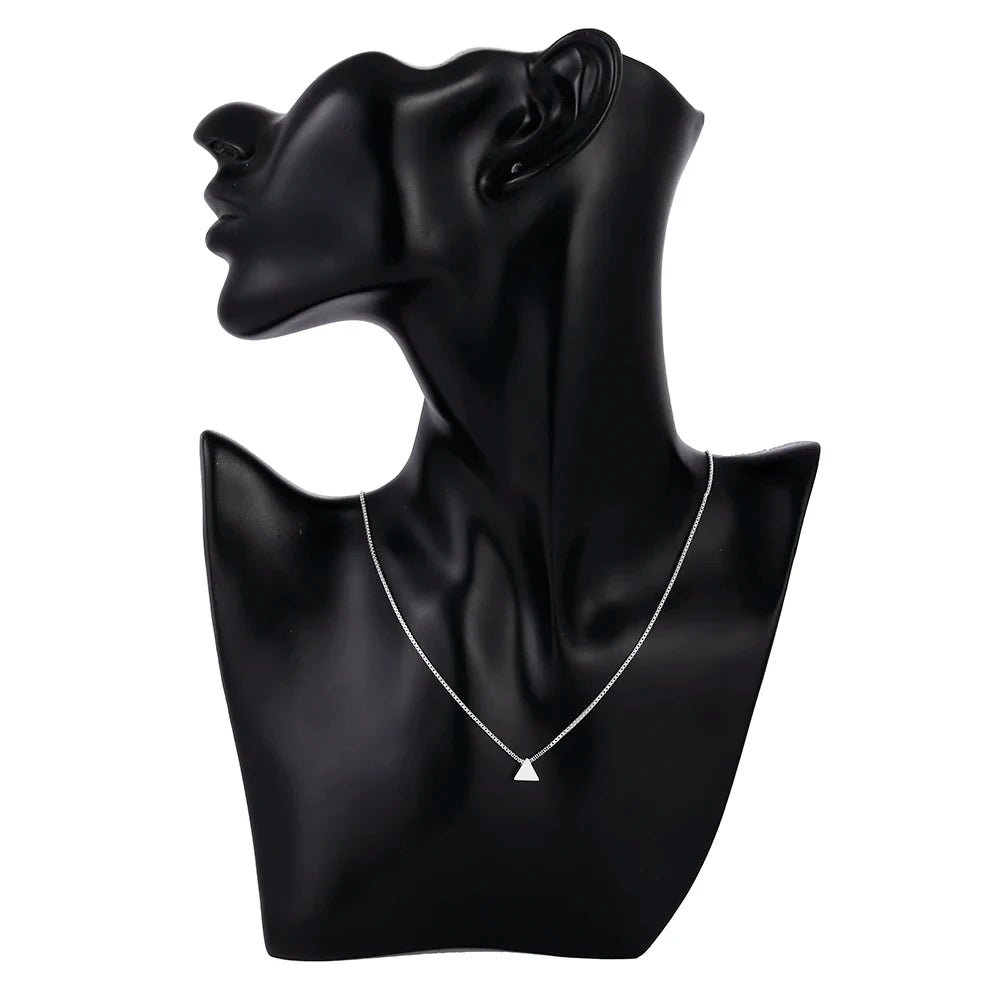 Tiberon Sterling Silver Triangle Pendant Necklace Jewelry - ATLAS 1 - Techwear Store