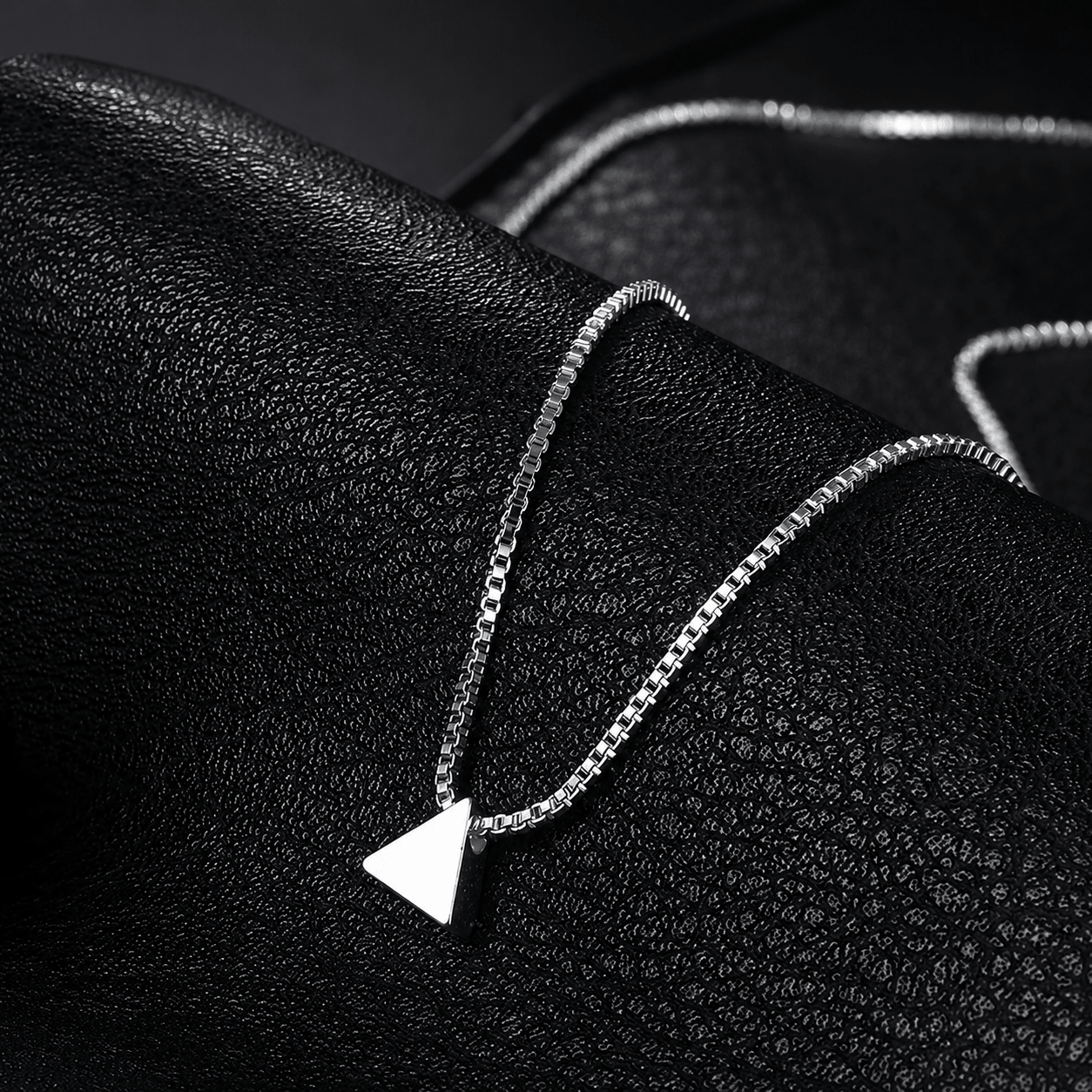 Tiberon Sterling Silver Triangle Pendant Necklace Jewelry - ATLAS 1 - Techwear Store