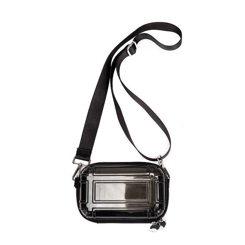 Transparent Design Techwear Messenger Bag with Wide Strap - ATLAS 1