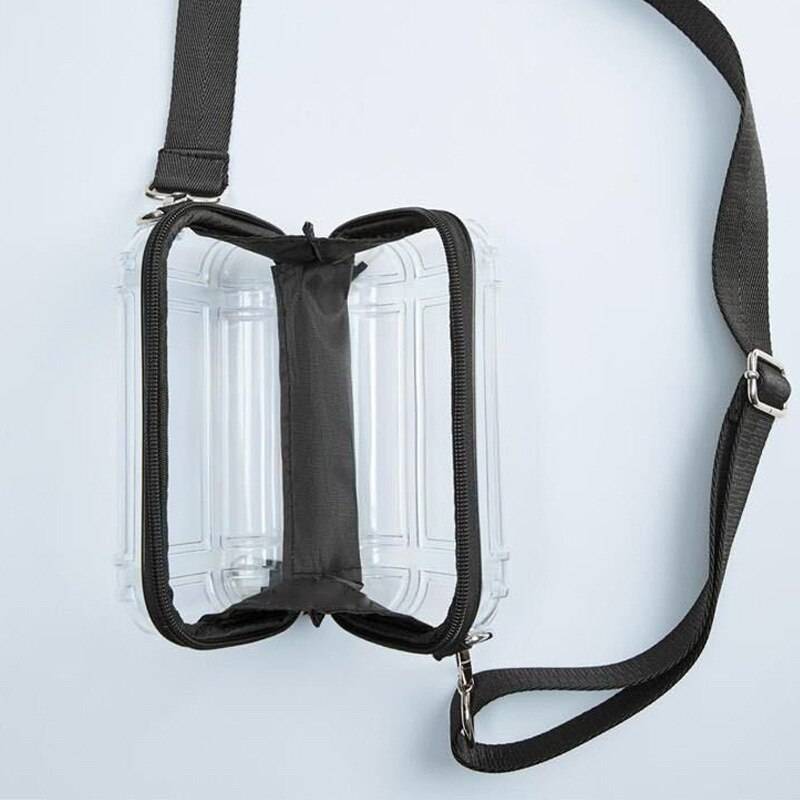 Transparent Design Techwear Messenger Bag with Wide Strap - ATLAS 1