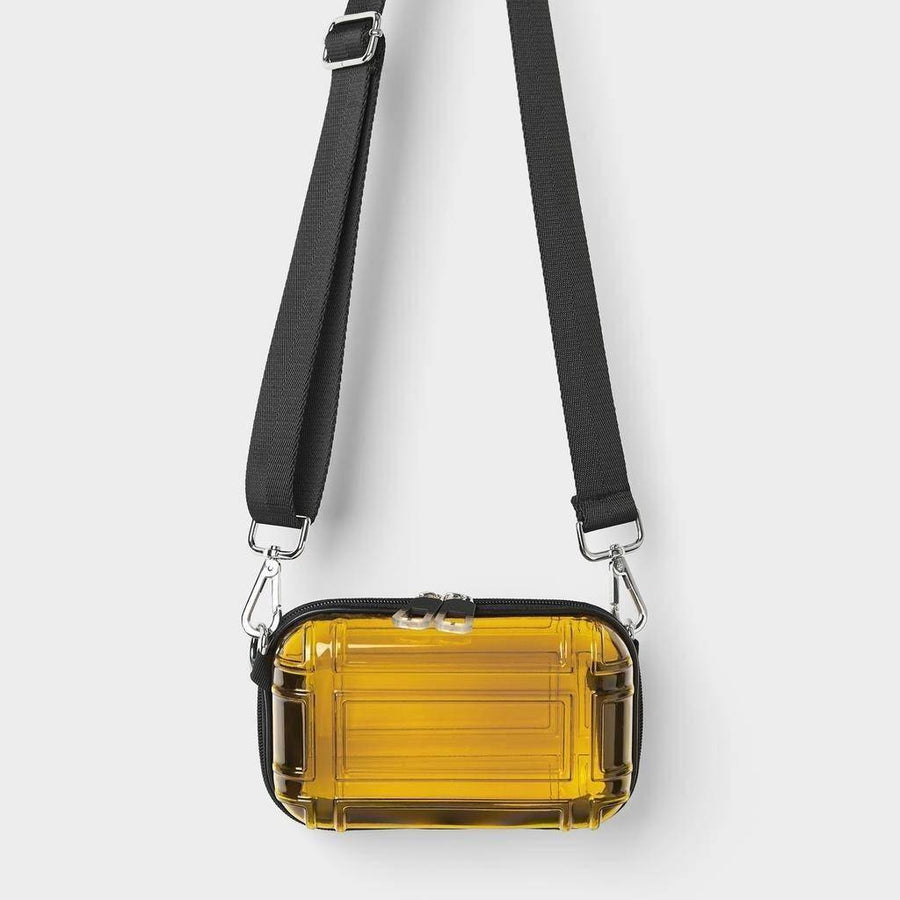 Transparent Design Techwear Messenger Bag with Wide Strap — Distinctive strap details