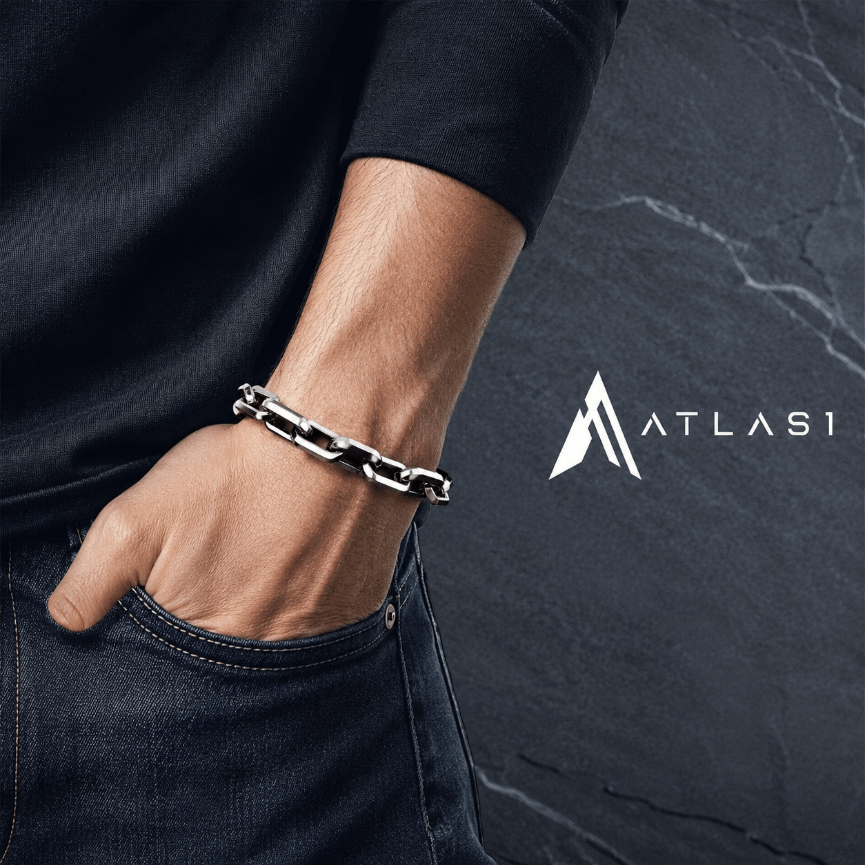 Trendy Unisex Cuban Chain Bracelet - ATLAS 1