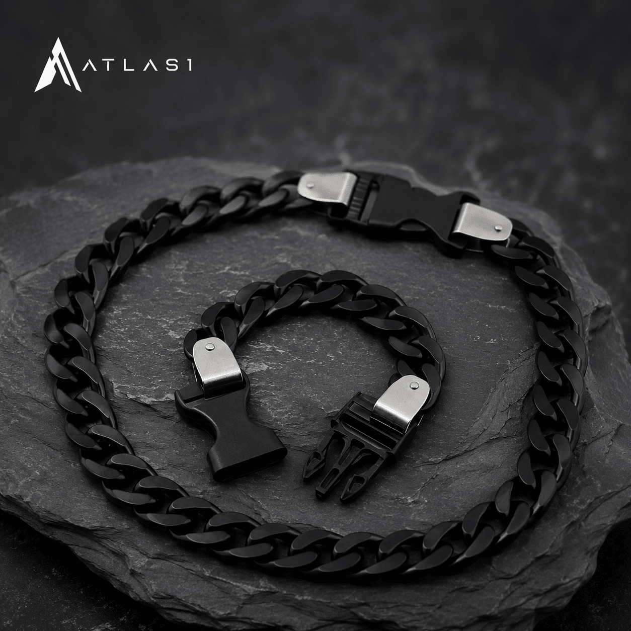 Unisex Acrylic Oversized Chain Techwear Necklace - ATLAS 1