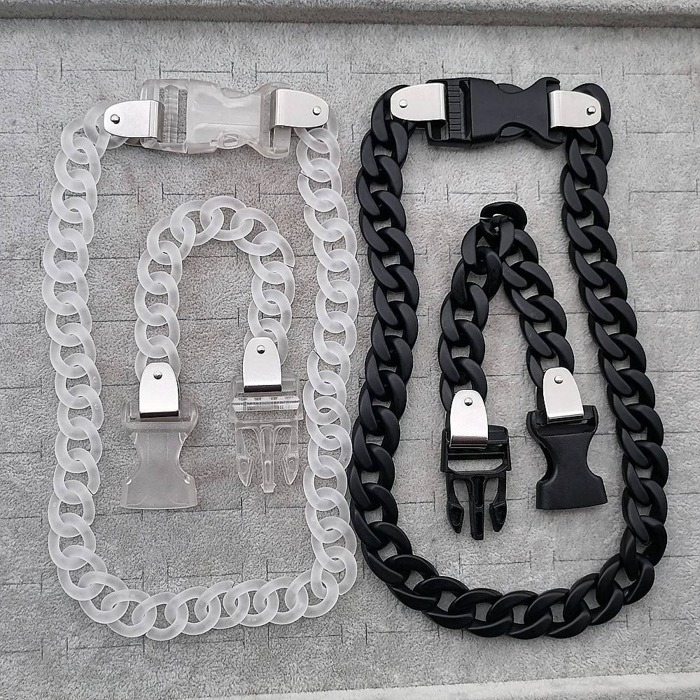 Unisex Acrylic Oversized Chain Techwear Necklace - ATLAS 1