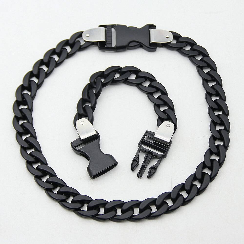 Unisex Acrylic Oversized Chain Techwear Necklace - ATLAS 1