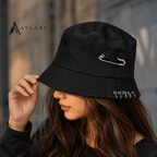 Unisex Cotton Pierced Techwear Bucket Hat - ATLAS 1