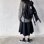 Unisex Harajuku Techwear Canvas Black Backpack - ATLAS 1
