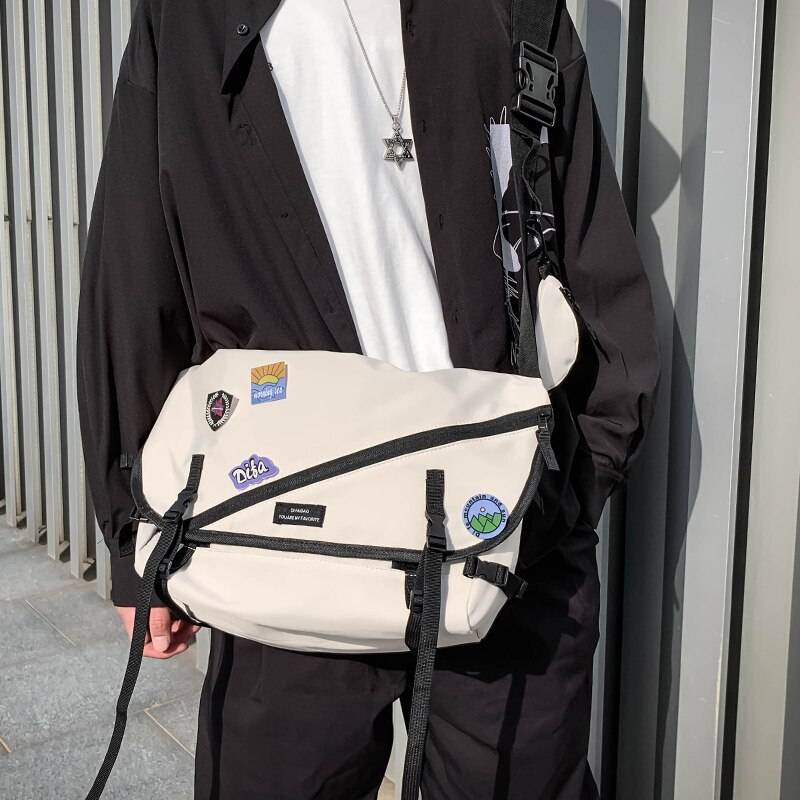 Unisex Large Capacity Waterproof Strappy Techwear Crossbody Bag - ATLAS 1