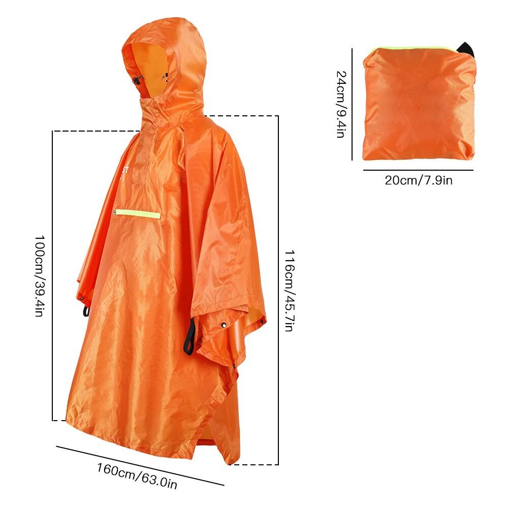 Unisex Neon Detail Waterproof Techwear Cape - ATLAS 1