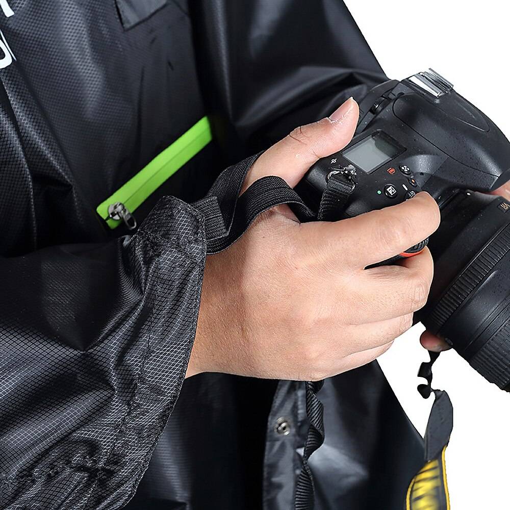 Unisex Neon Detail Waterproof Techwear Cape - ATLAS 1