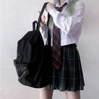 Unisex Punk Preppy Style Techwear Canvas Backpack - ATLAS 1