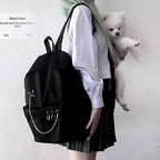 Unisex Punk Preppy Style Techwear Canvas Backpack - ATLAS 1